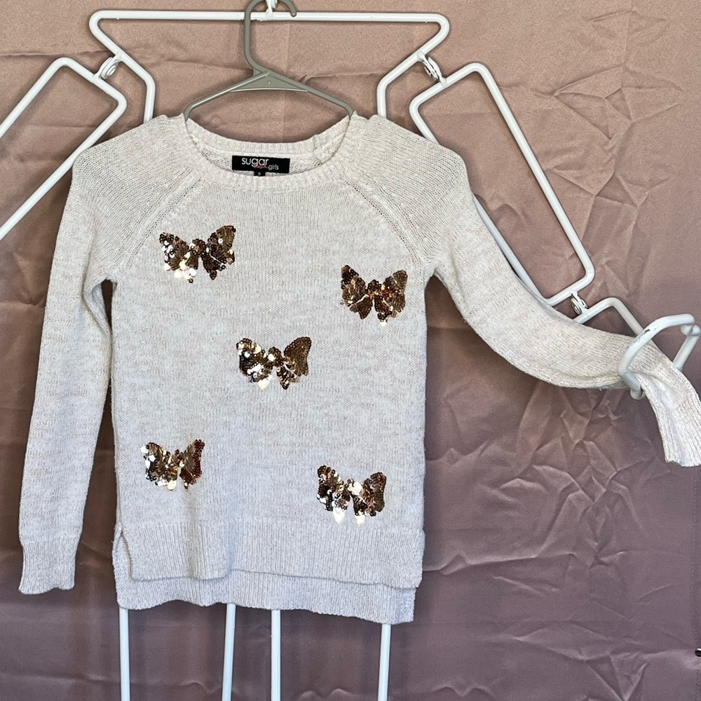 Sugar Rush Girls sequined sweater size small